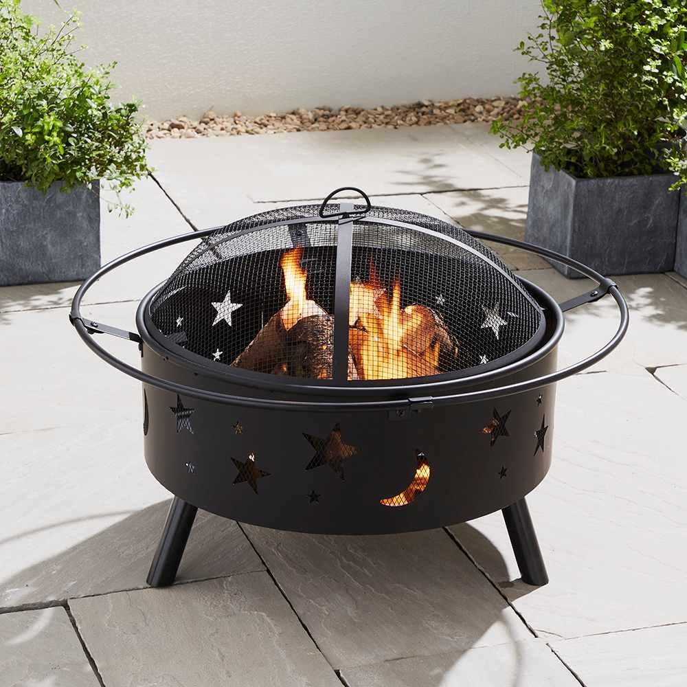 Click to view product details and reviews for Astral 2 In 1 Fire Pit With Bbq With Spark Guard Poker Garden Patio Fire Pit Astral 71cm Bbq Spark Guard Poker.